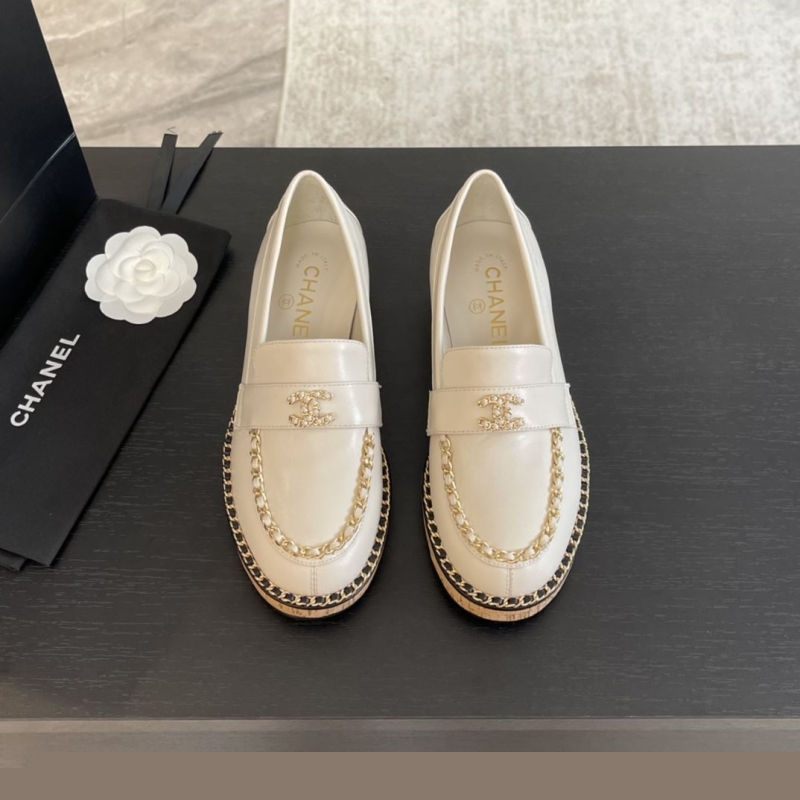 Ch*el leather shoes